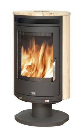 Печь-камин ABX Arktis 8 поворотный, черная сталь,бразильский песч.с верх.плитой в Бердске